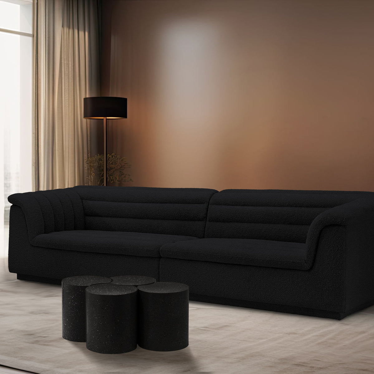 Dimple - 4 Piece Modular Coffee Table - Terazzo Finish