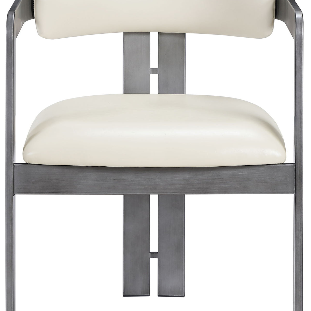 Aurum - Vegan Leather Upholstered Dining Chair With Gray Base (Set of 2)
