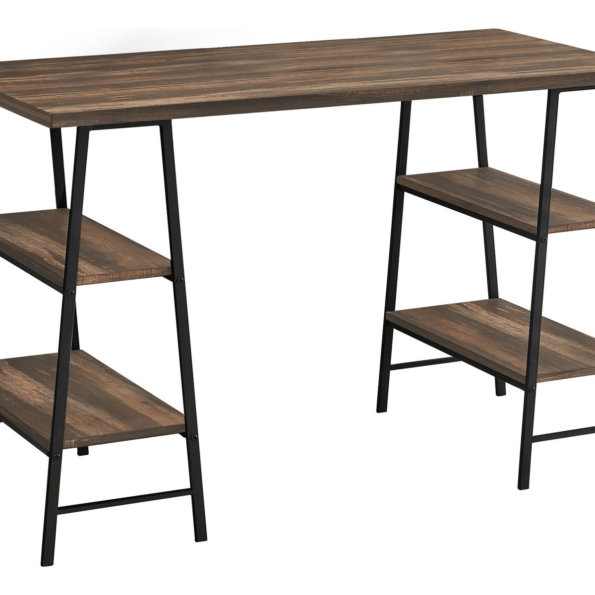 Computer Desk For Home Office, Laptop, Storage Shelves, Contemporary & Modern