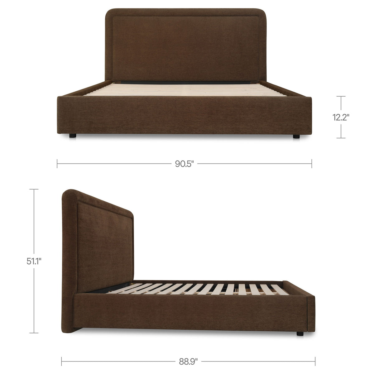 Simon - King Storage Bed - Brown