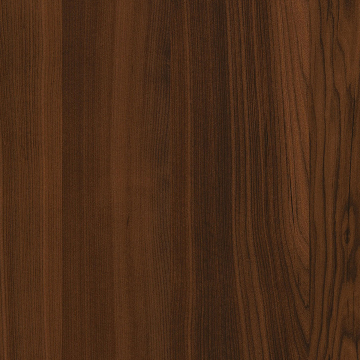 Walnut media stand woodgrain close-up with dark brown finish