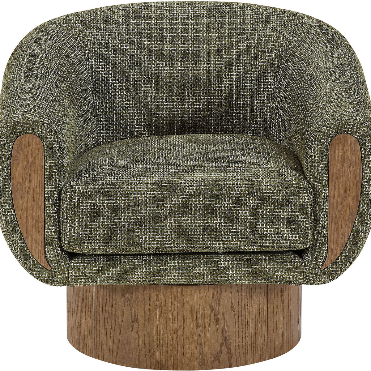 Avella - Interwoven Fabric Swivel Accent Chair