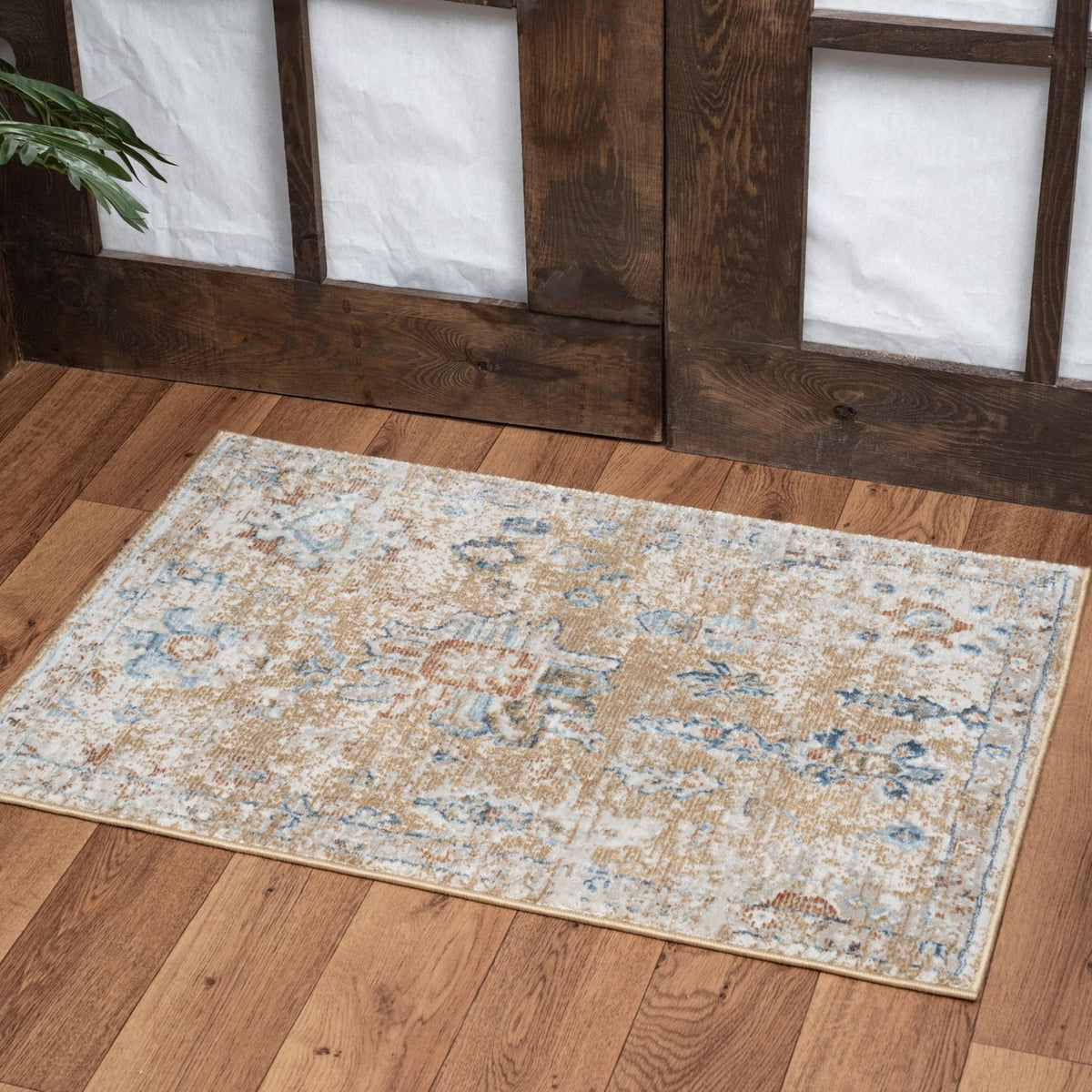 Noble - 5'3" X 7'3" Area Rug - Gold