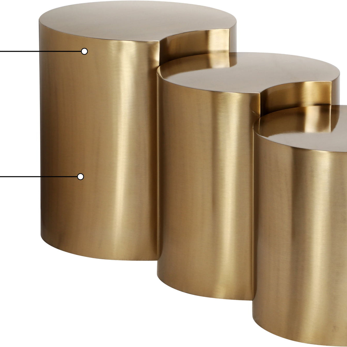 Dimple - 3 Piece Modular End Table