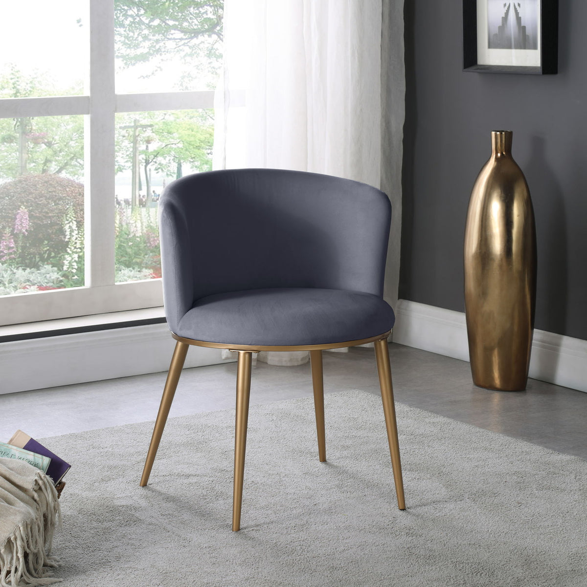 Skylar - Dining Chair with Gold Legs (Set of 2)