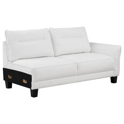 Caspian - Upholstered Curved Arm Chaise Sectional Sofa