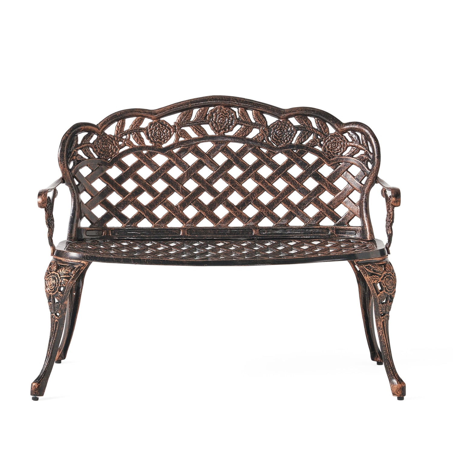 Lucia - Outdoor Garden Bench - Copper