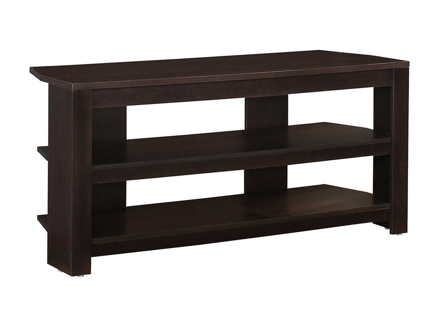 TV Stand, Console, Media Entertainment Center, Storage Shelves, Contemporary & Modern - Espresso