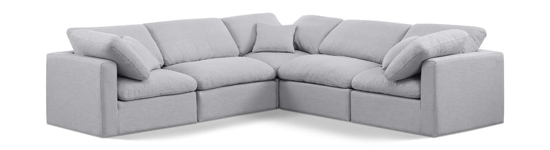 Indulge - Linen 5 Piece Modular Corner Sectional