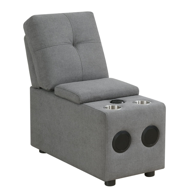 Armani - Modular Console With USB Charger, No Pillow (Ista3 Packaging) - Columbia Charcoal