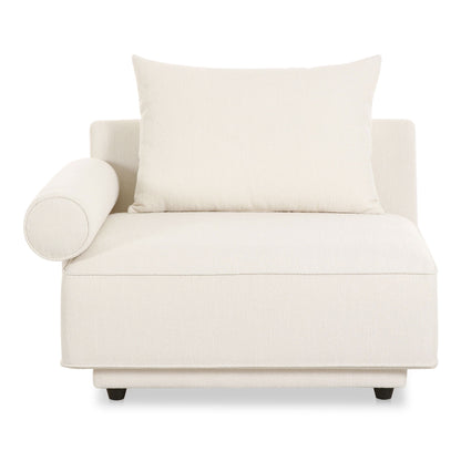 Rosello - Left Arm Facing Chair - White