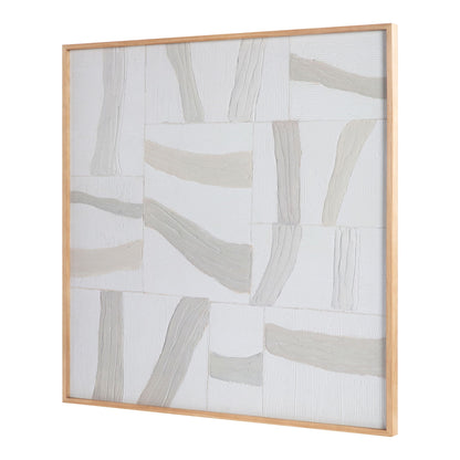 Configured - Framed Painting - White