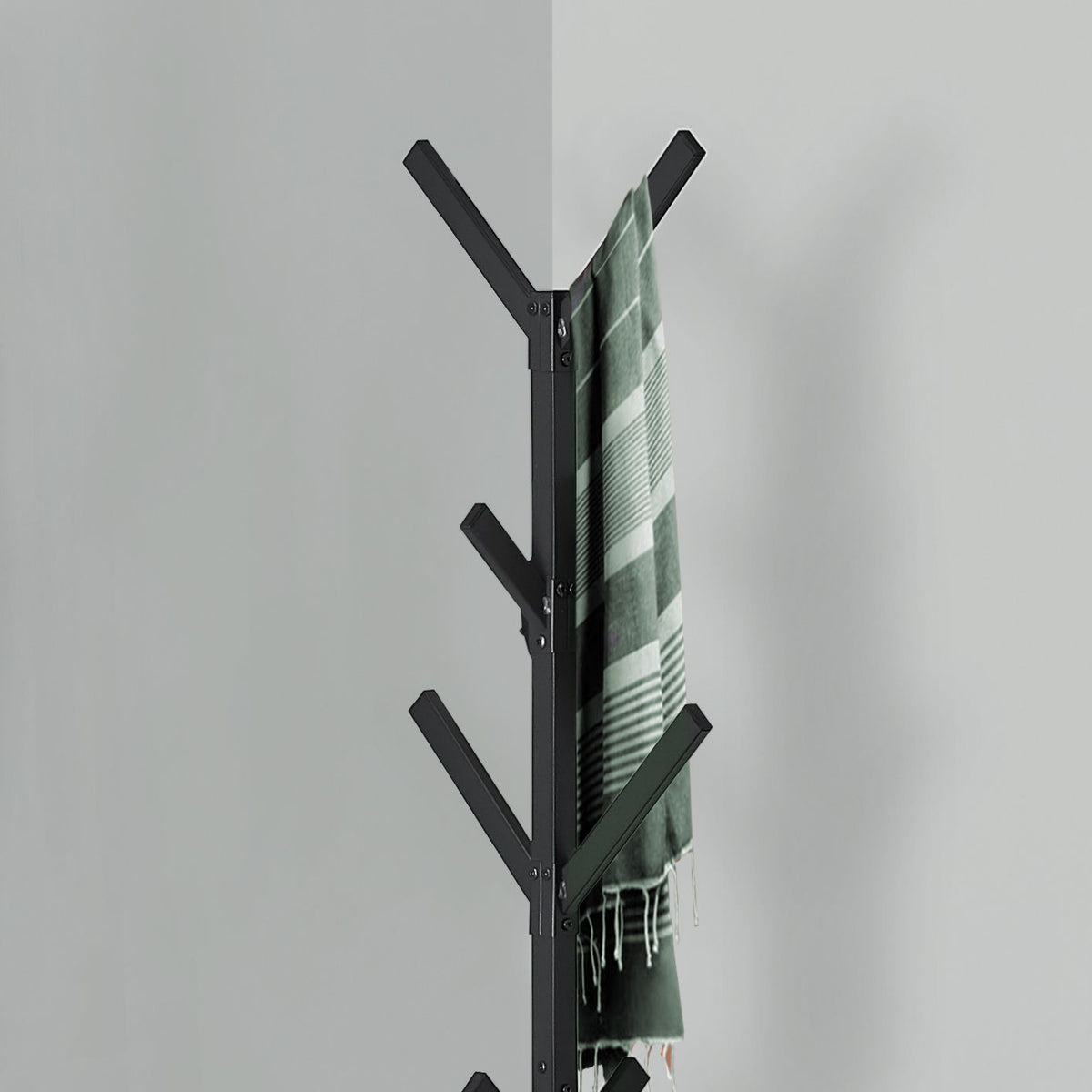 Coat Rack, Hall Tree, Free Standing, 8 Hooks, Entryway, Contemporary & Modern