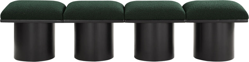 Pavilion - 4 Piece Modular Bench With Black Base