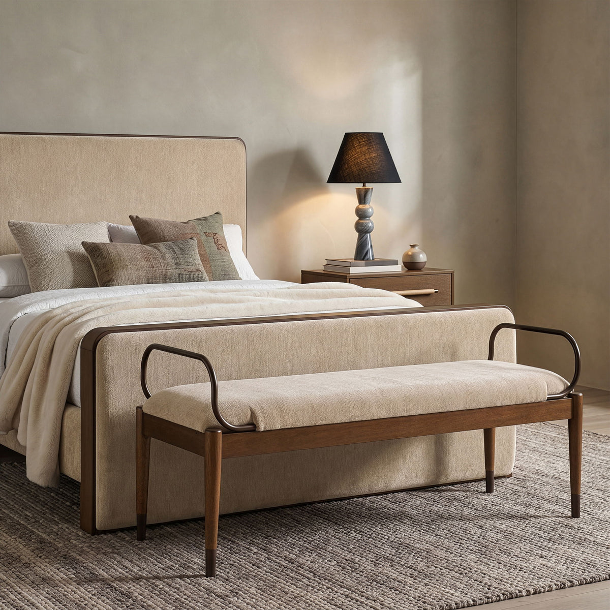 Cambria - Fabric Upholstered Bench