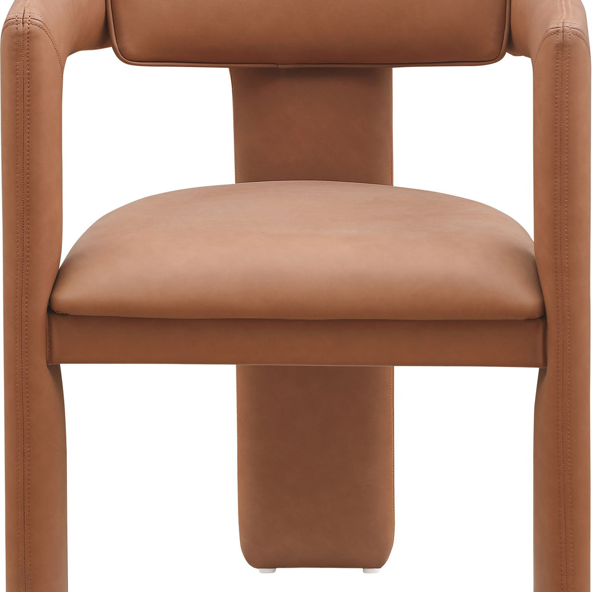 Brenda - Faux Leather Dining Chair (Set of 2) - Cognac