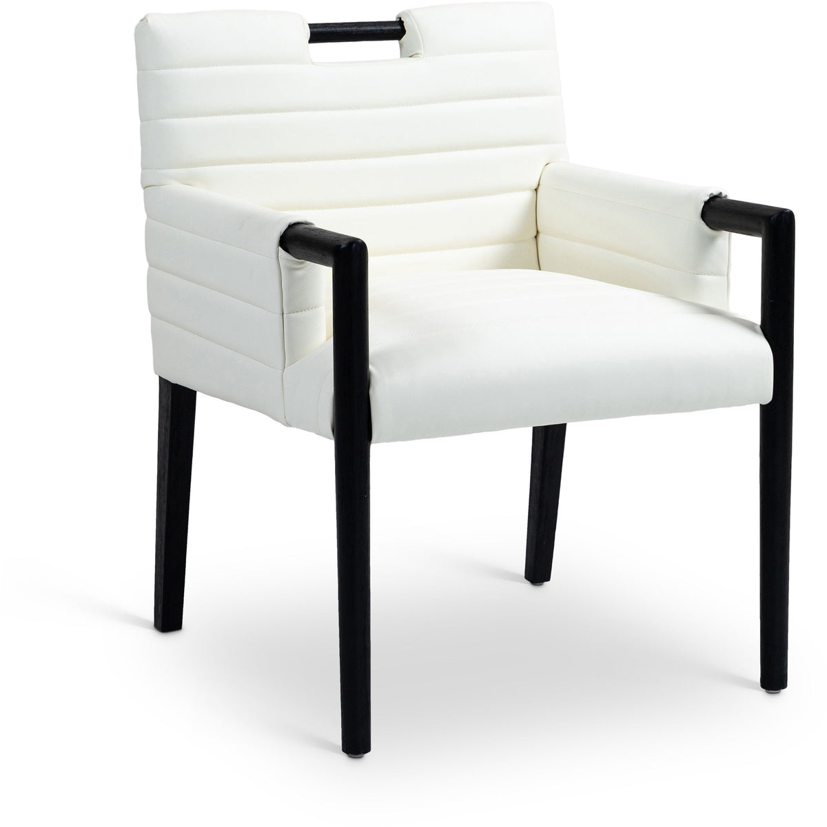Aimee - Dining Arm Chair - Black Legs