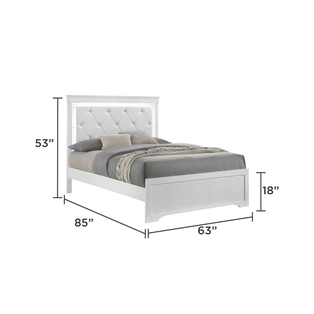 Blaze - Bedroom Set With LED Headboard
