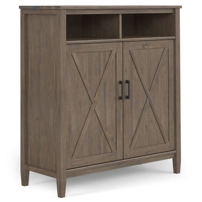 Ela - Medium Storage Cabinet - Smoky Brown