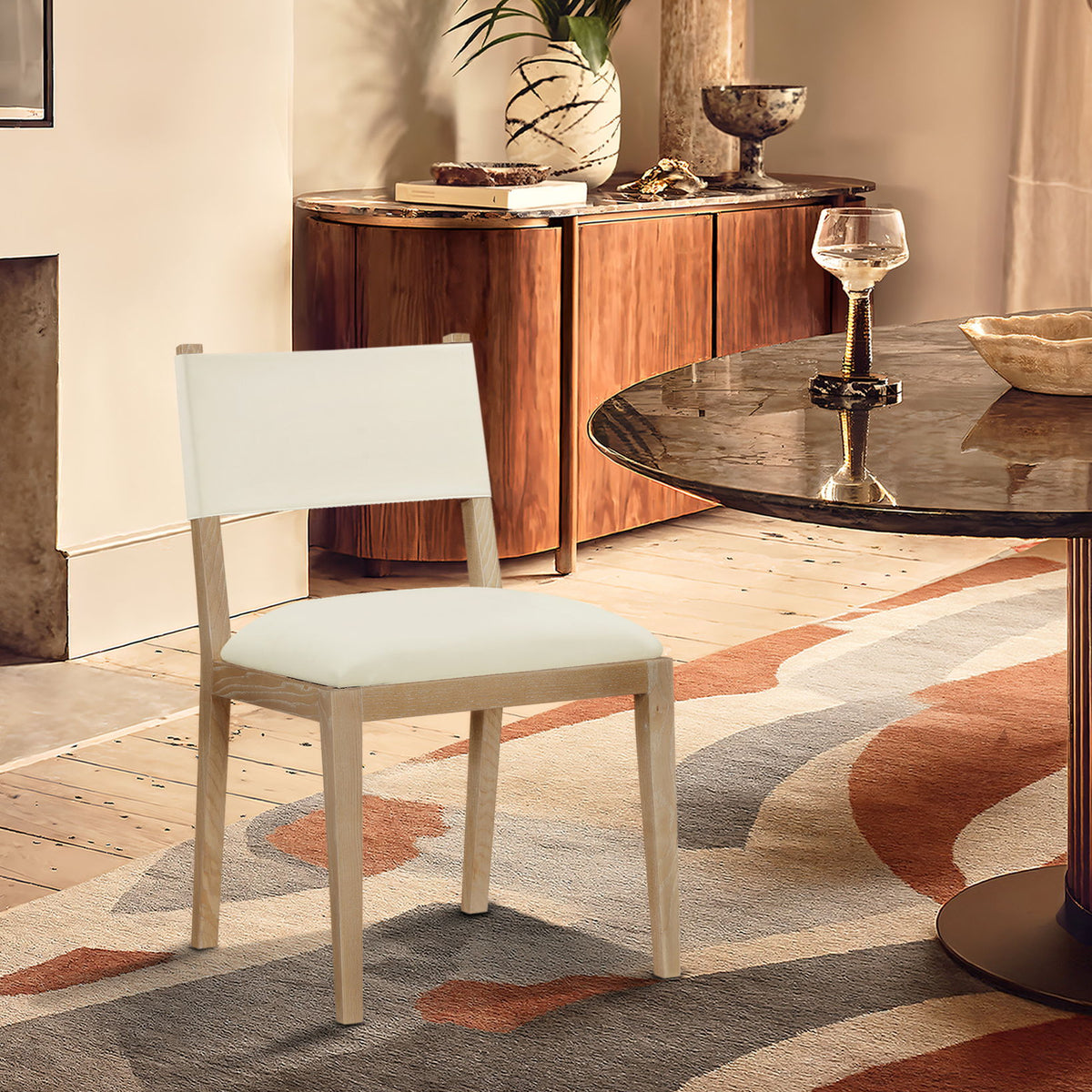 Avon - Vegan Leather Dining Side Chair (Set of 2)