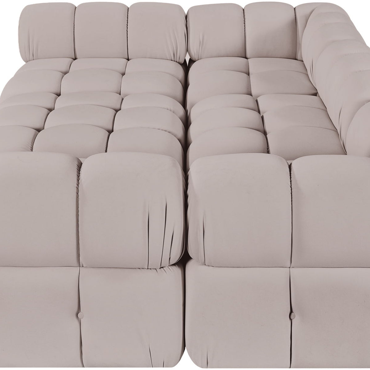 Orin - Velvet 6 Piece Modular Sectional