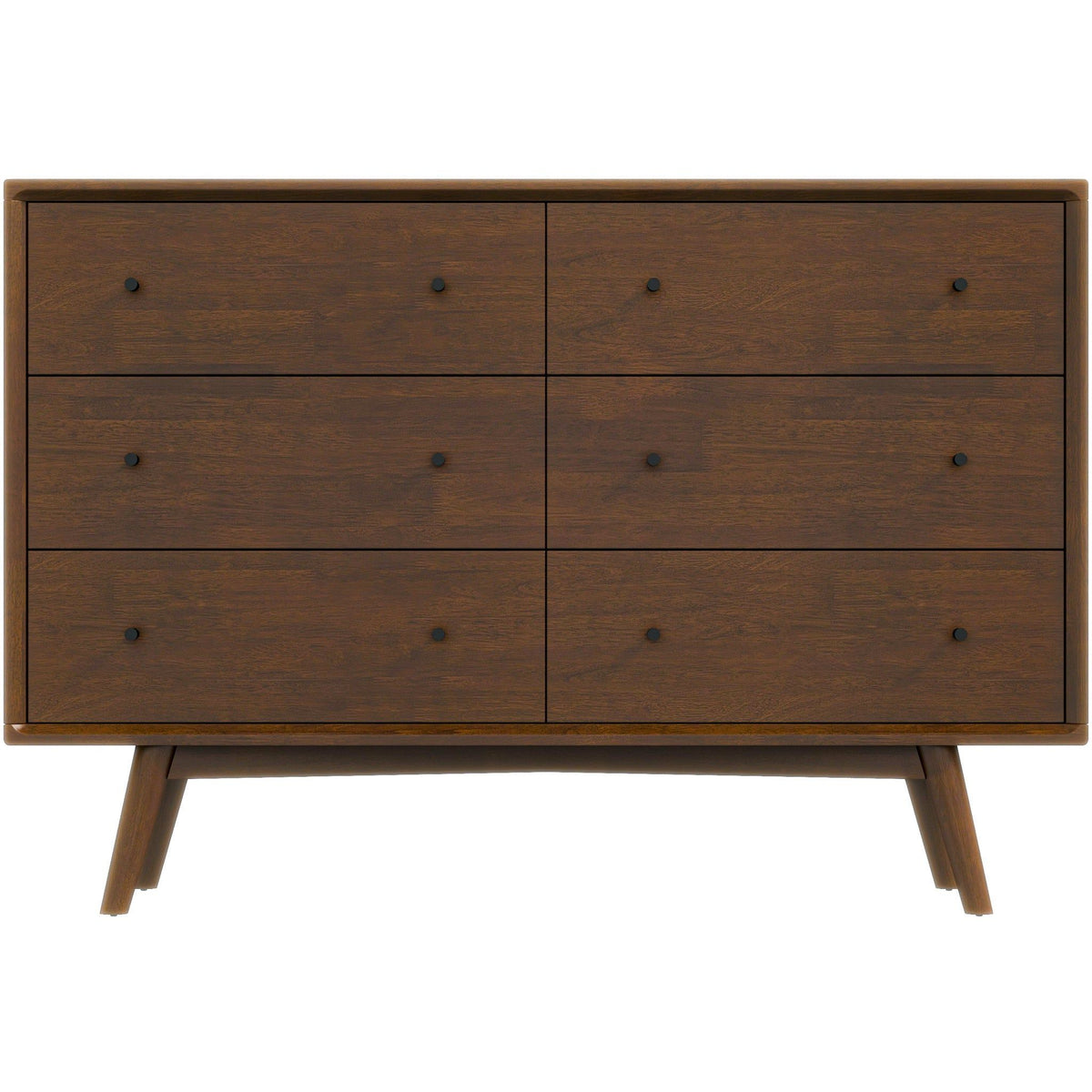 Caroline - Mid-Century Modern Solid Wood Dresser - Brown