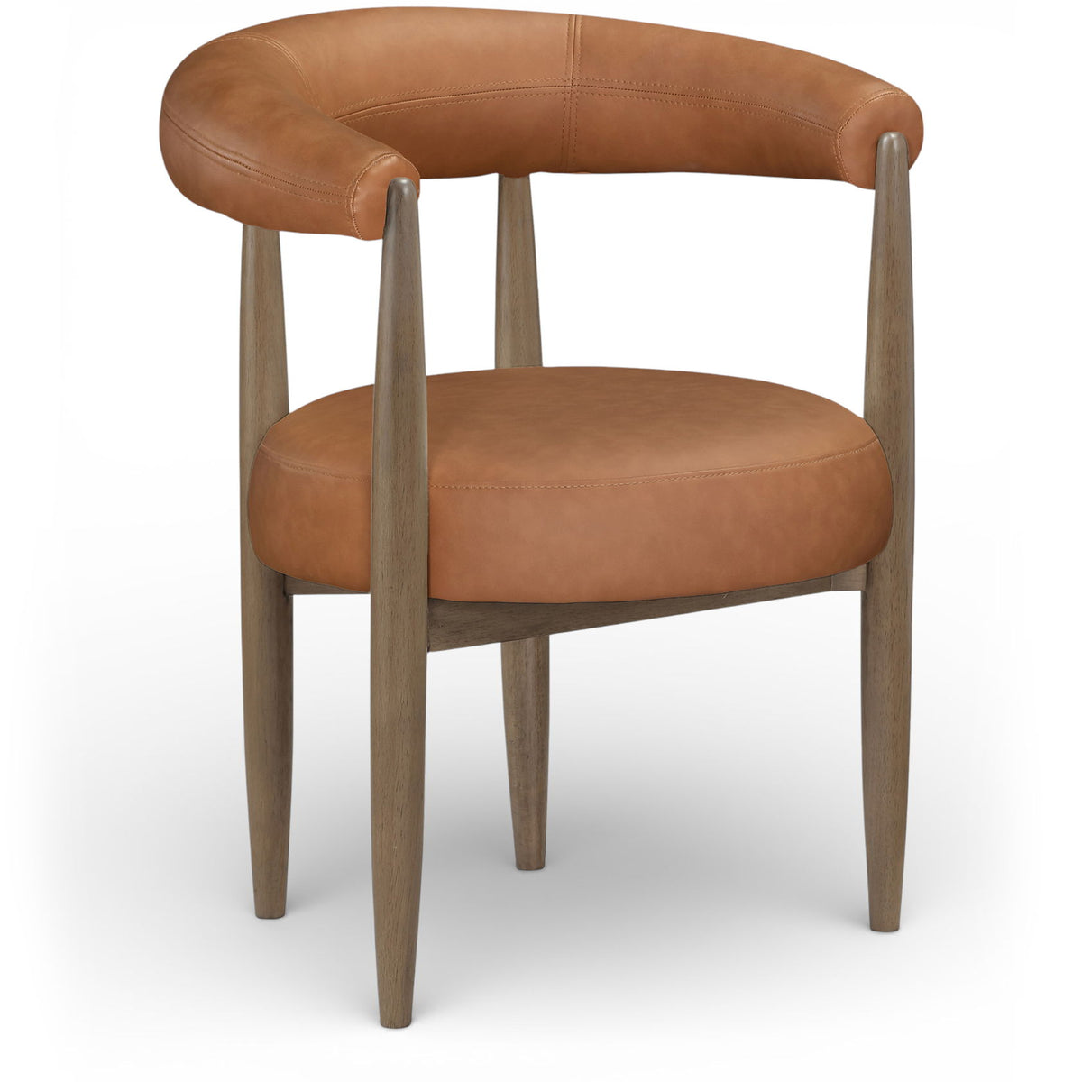 Sable - Vegan Leather Upholstered Dining Chair (Set of 2) - Brown Base