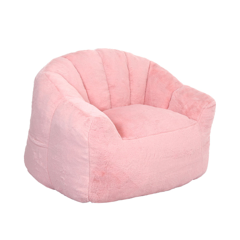 Beanbag Chair, Beanbag Sofa Chair With Armrests Stuffed High Density Foam