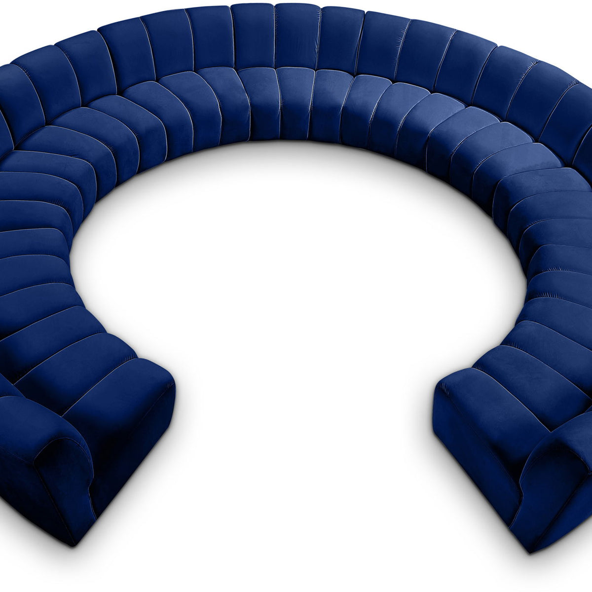 Infinity - 11 Piece Velvet Modular Sectional