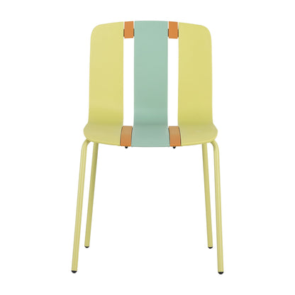 Modern Striped Blocking Single Chairs, Waterproof And Fade Resistant (Set of 4)