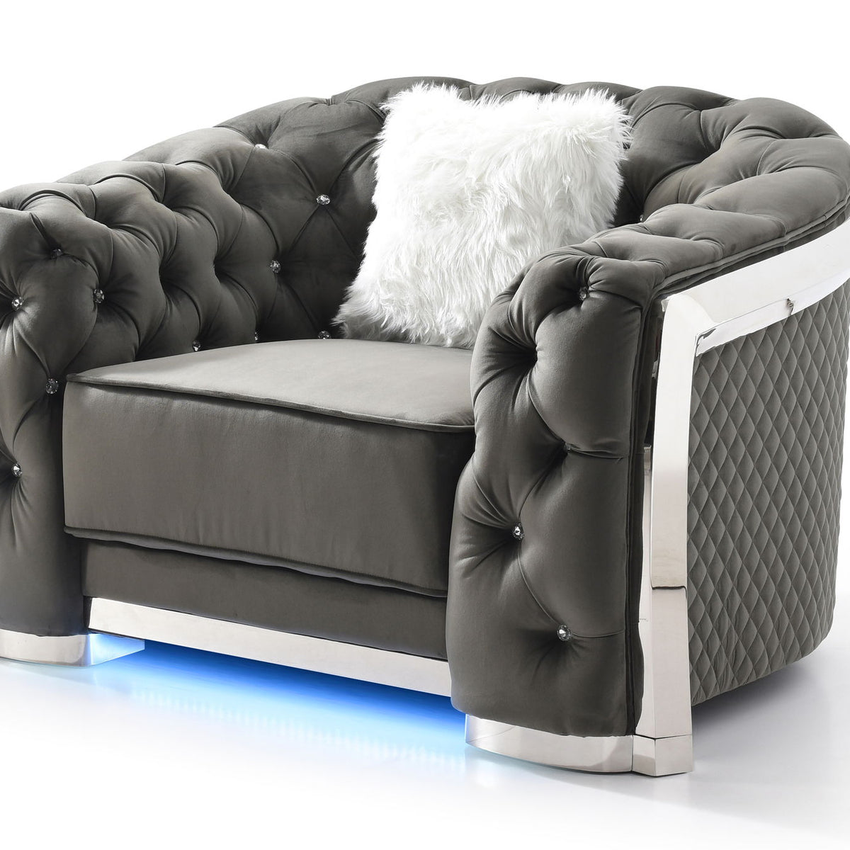 Sophisticated Accent Chair - Gray