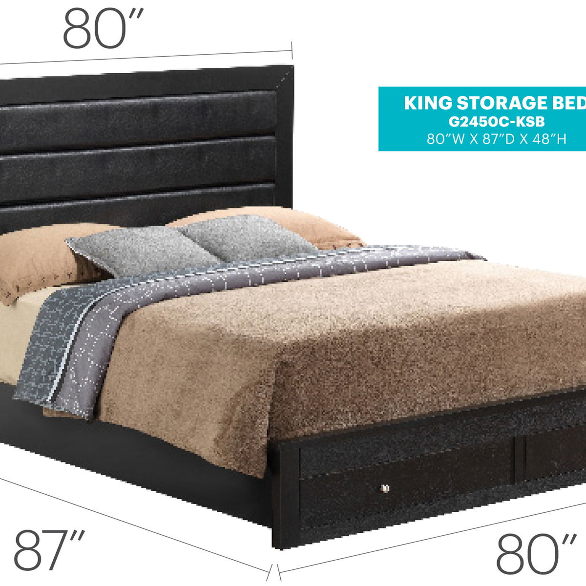 Elegant Storage Bed For Cozy Spaces