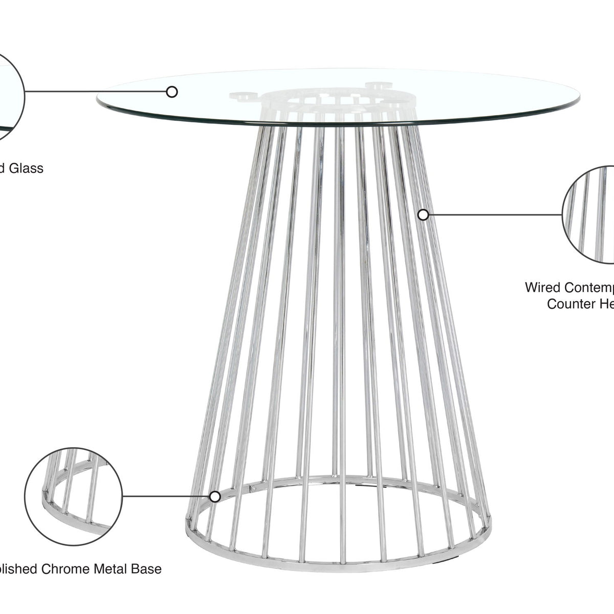 Gio - Counter Height Table