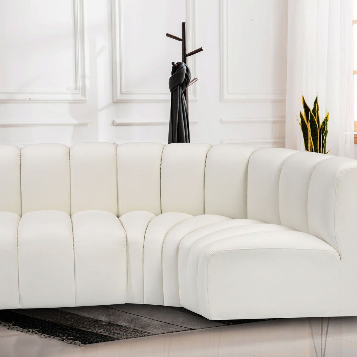 Arc - Faux Leather 3 Piece Sofa