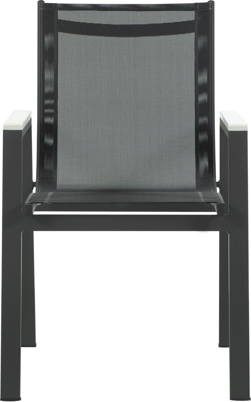 Nizuc - Outdoor Patio Dining Arm Chair With Gray Frame (Set of 2)