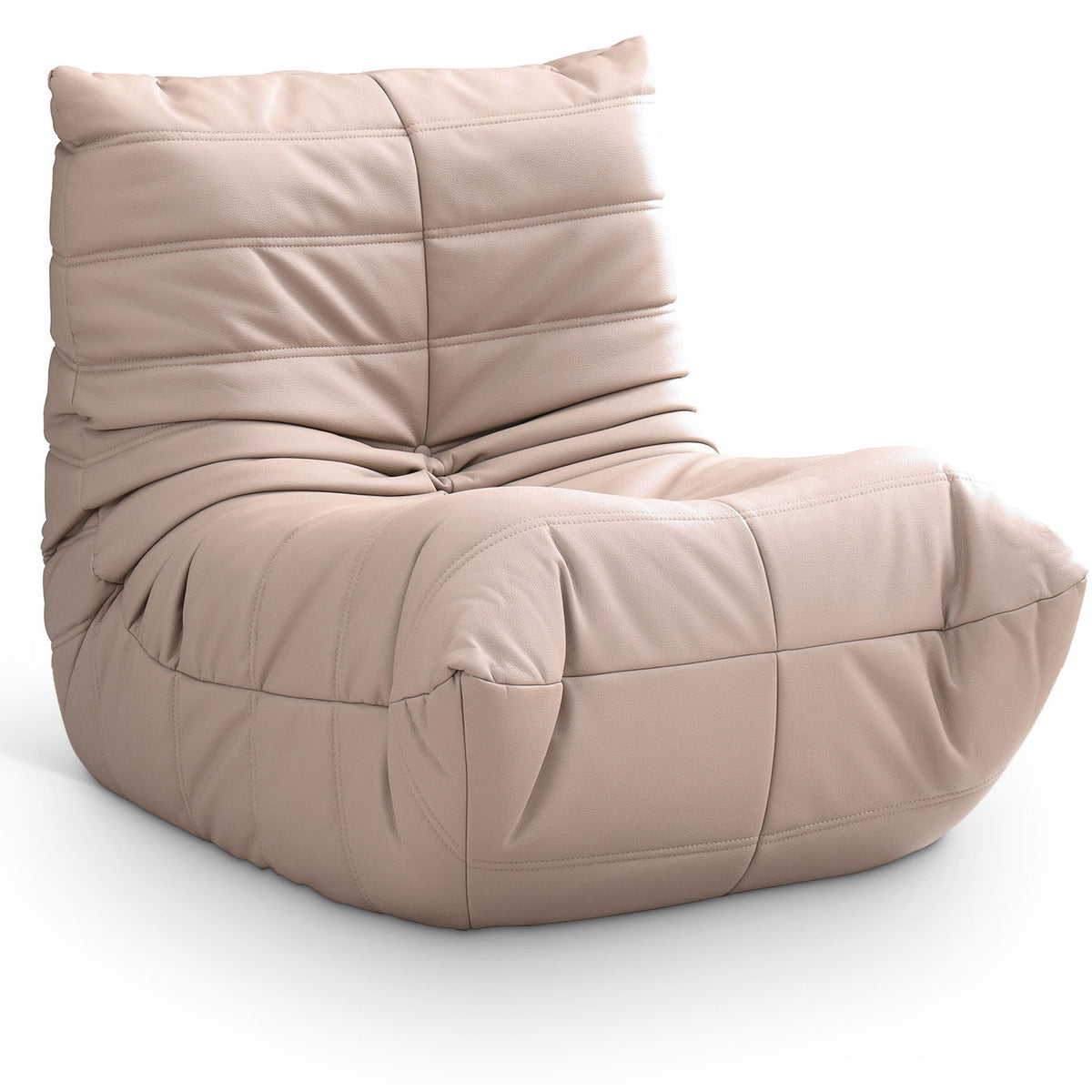 Relax - Vegan Leather Upholstered Chair - Tan