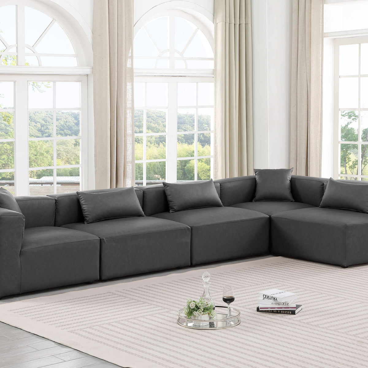 Cube - 5 Piece Modular Sectional