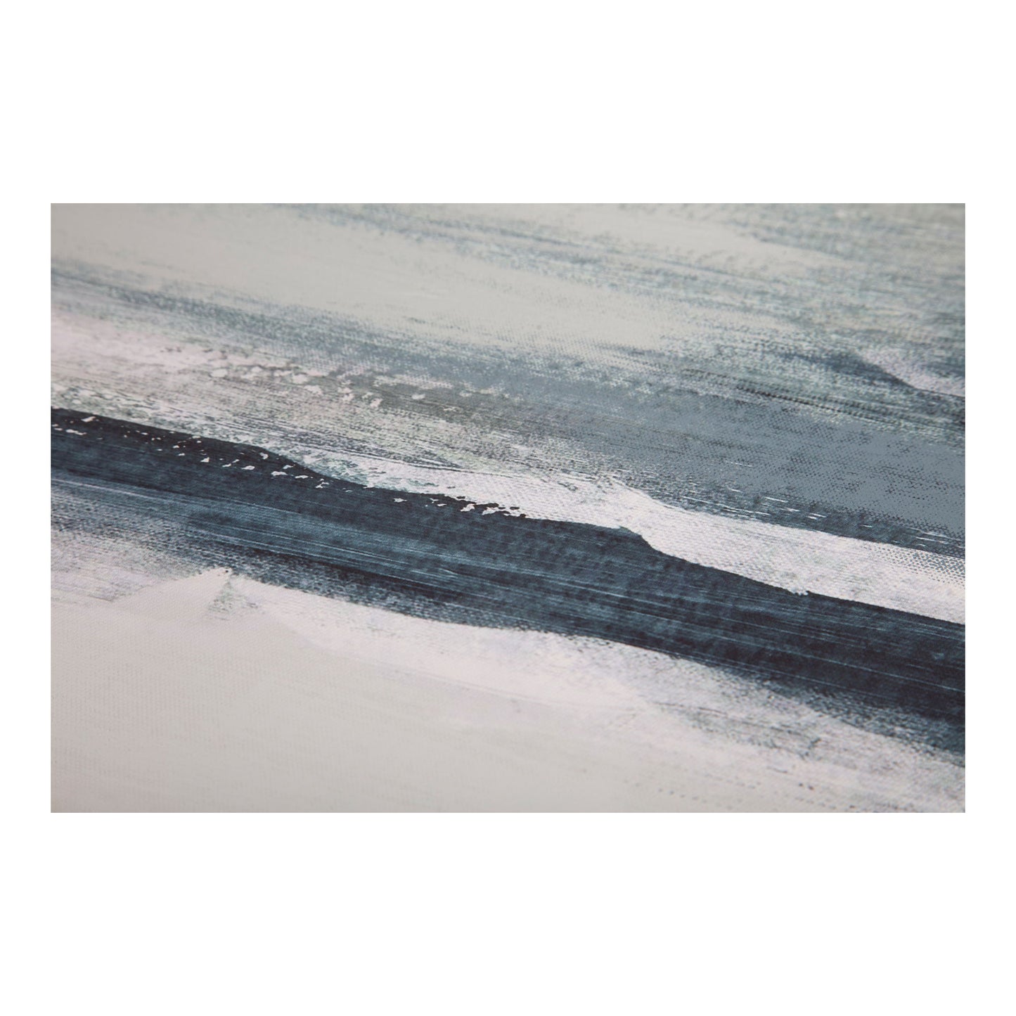 Shoreline - Framed Painting - White