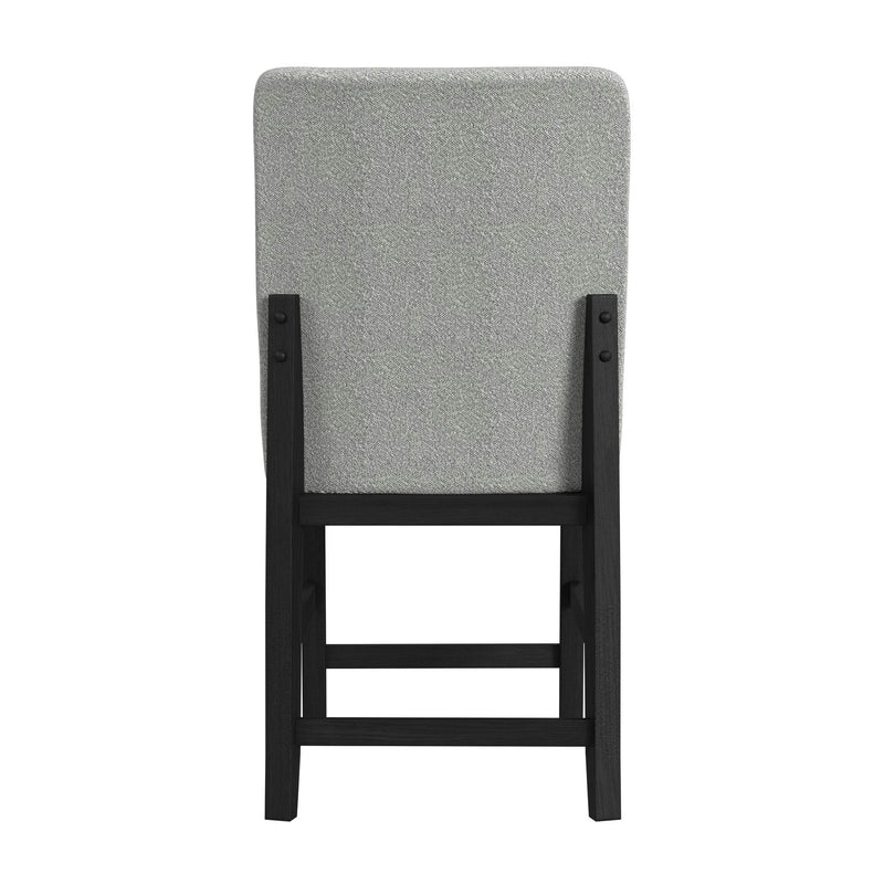 Portland - Square Back Counter Stool (Set of 2) - Black / Gray
