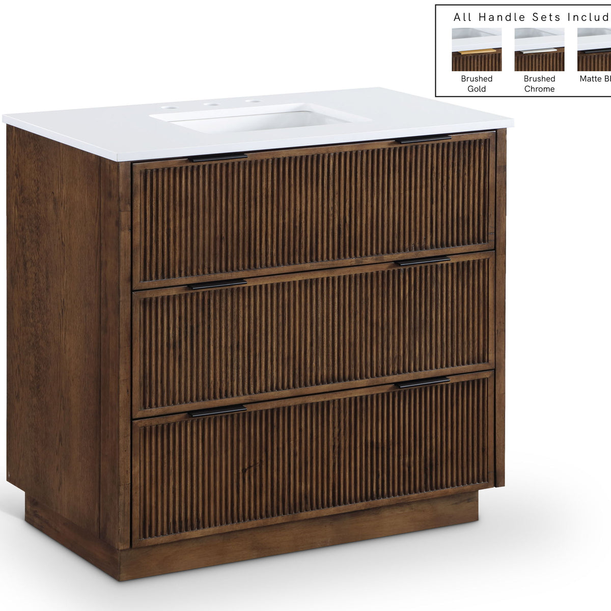Willard - Engineered Stone And Solid Wood Bathroom Vanity