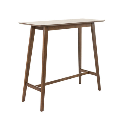 Bar Height Dining Table With Splayed Legs And Elongated Rectangular Top