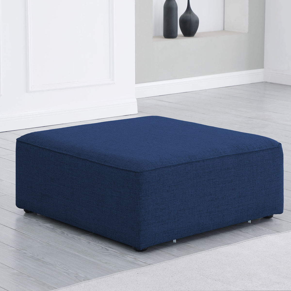 Cube - Linen Ottoman