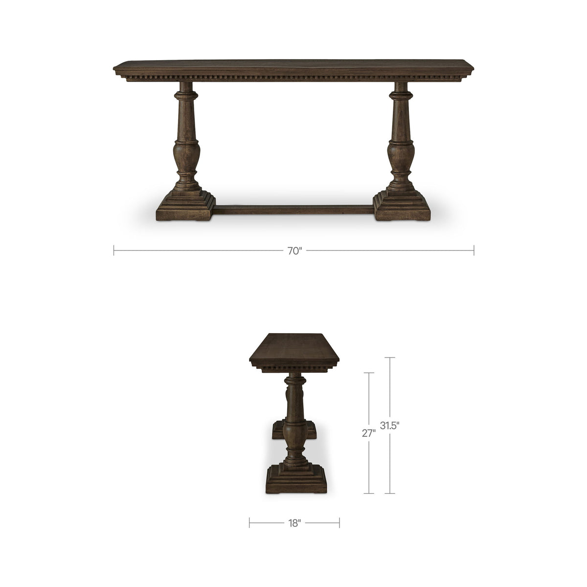 Everson - Console Table - Brown