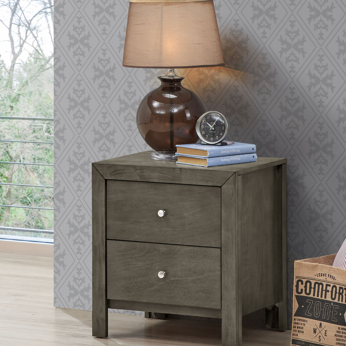 Charming Nightstand With Drawers
