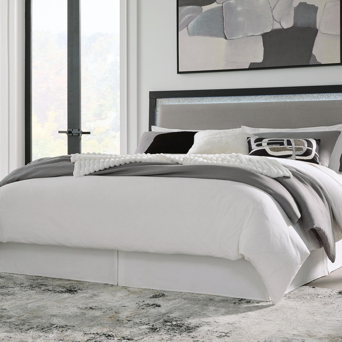 Maeling - Upholstered Panel Headboard