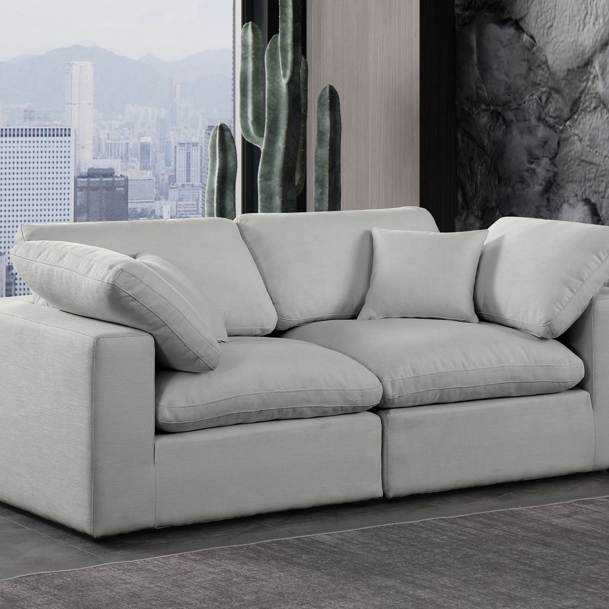 Comfy - Linen Modular Sofa 2 Seats