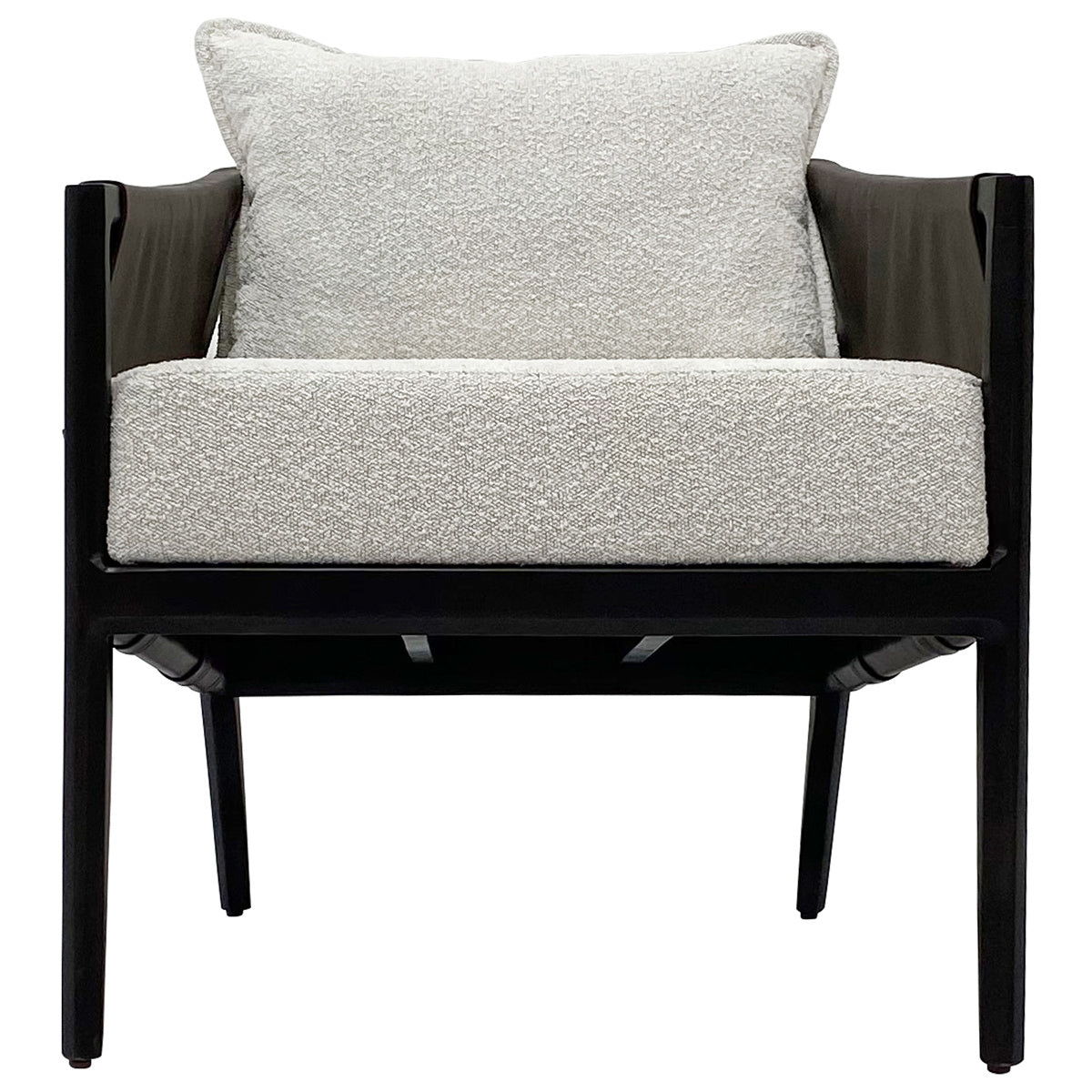 Skylar - Accent Chair - Ivory/Espresso Mx
