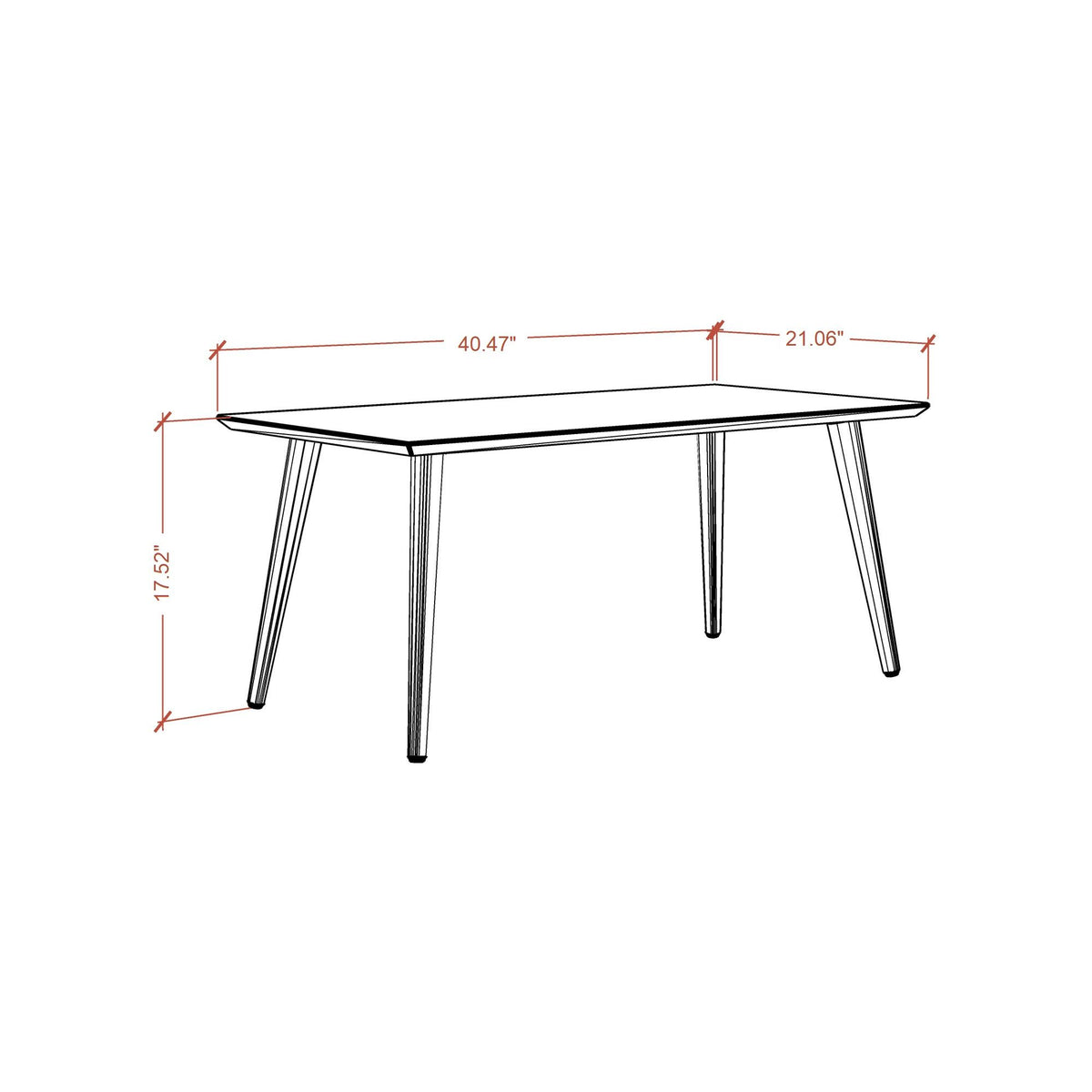 Manhattan Utopia - Rectangle Table - Off White