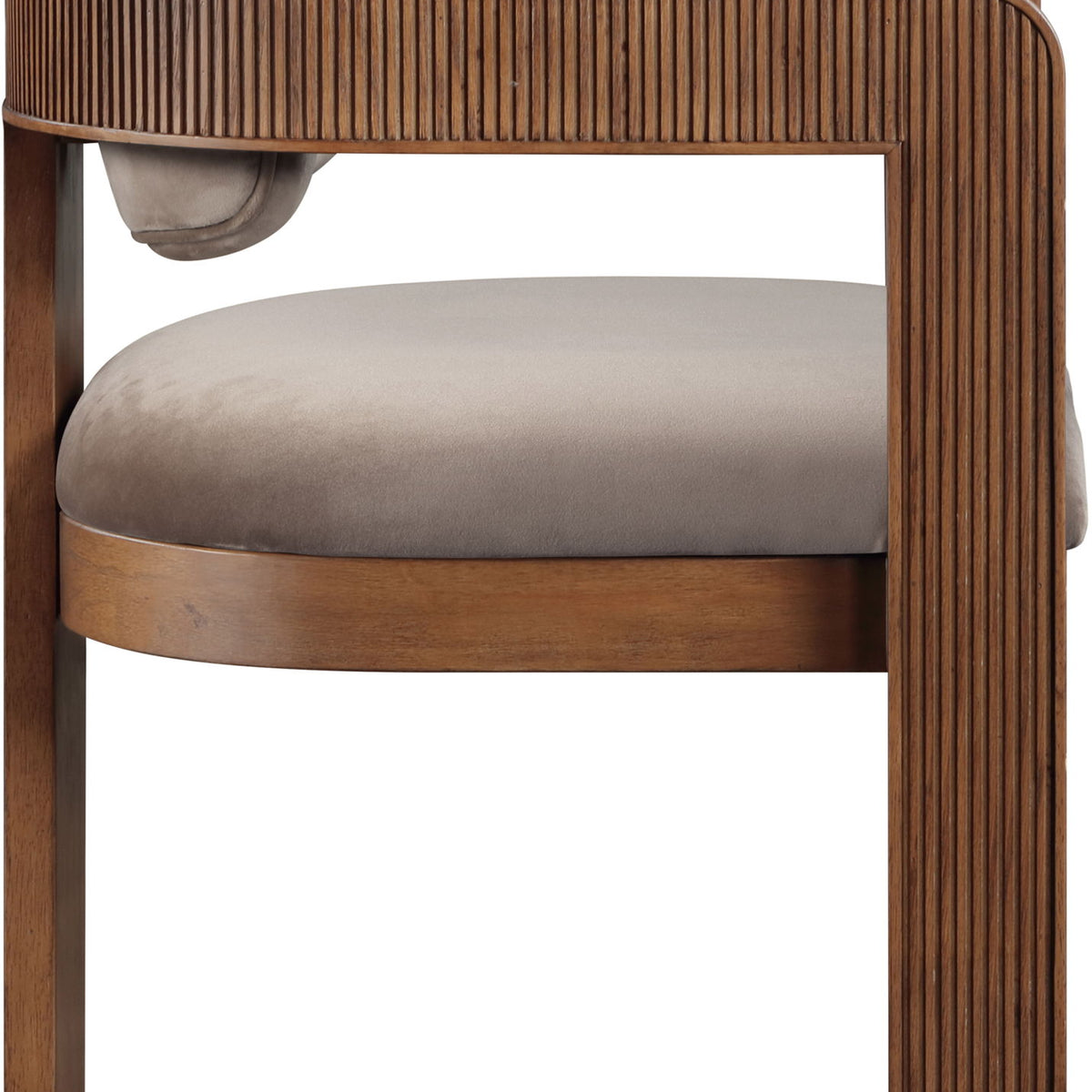 Sacha - Velvet Dining Chair With Brown Base (Set of 2)