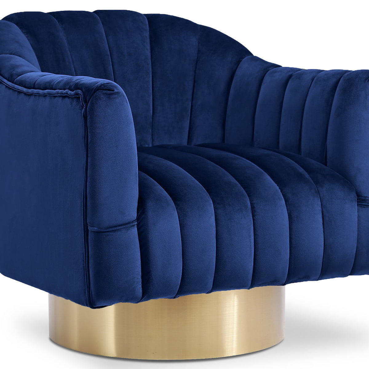Farrah - Accent Chair with Gold Base